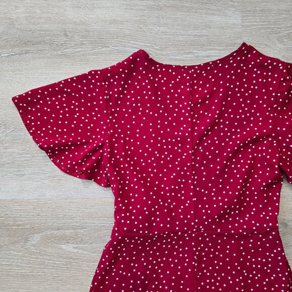 Relipop Summer Women Short Sleeve V Neck Wrap Dress Small Polka Dot Size Small - Picture 11 of 17